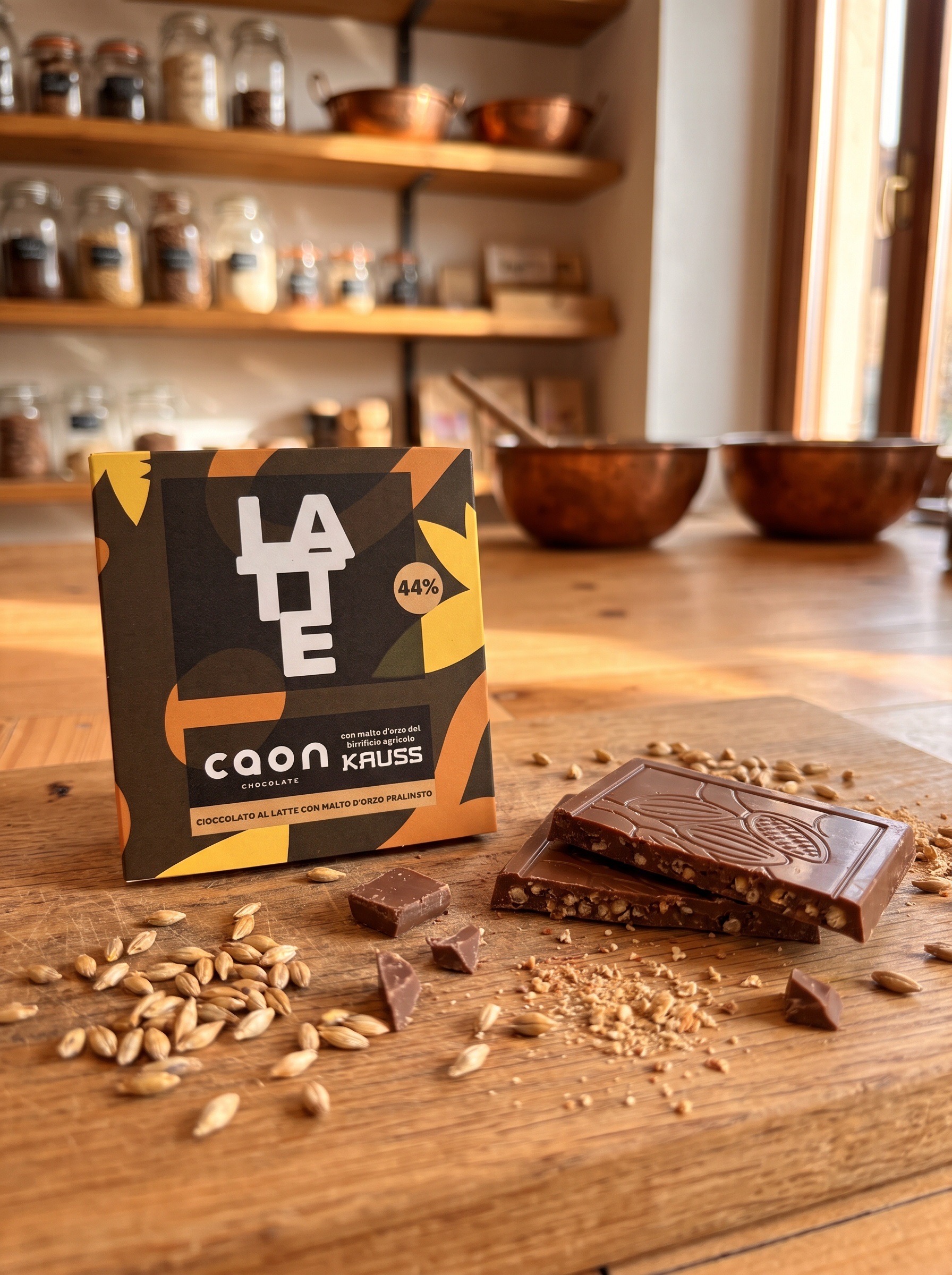 Cioccolato al latte con malto d'orzo pralinato - immagine 2
