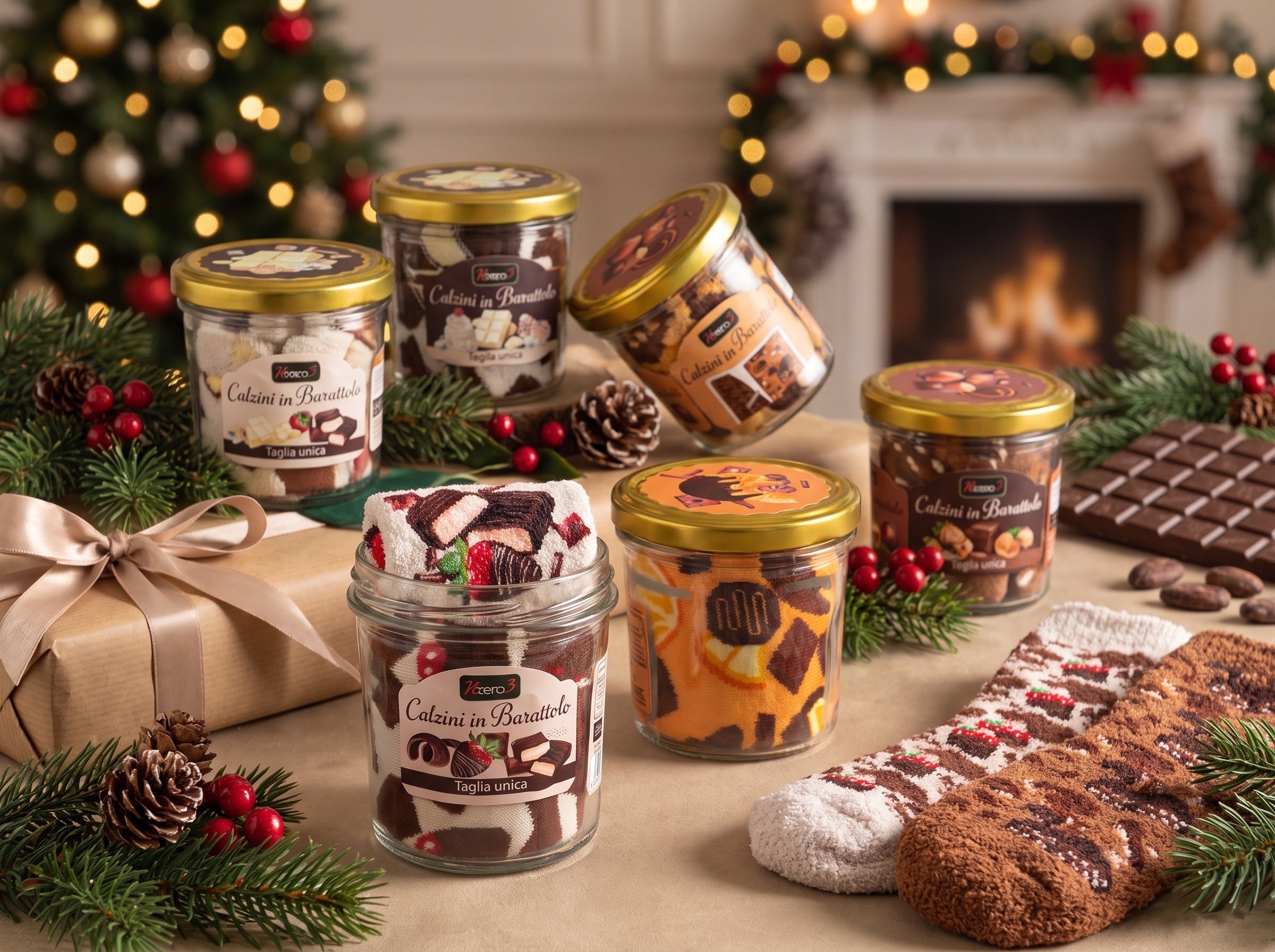 Choco Socks: Calzini divertenti in confezione regalo - immagine 2