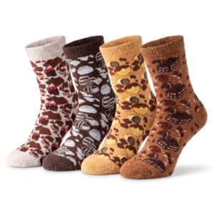 Choco Socks calzini divertenti a tema cioccolato dentro vasetto in vetro da regalo