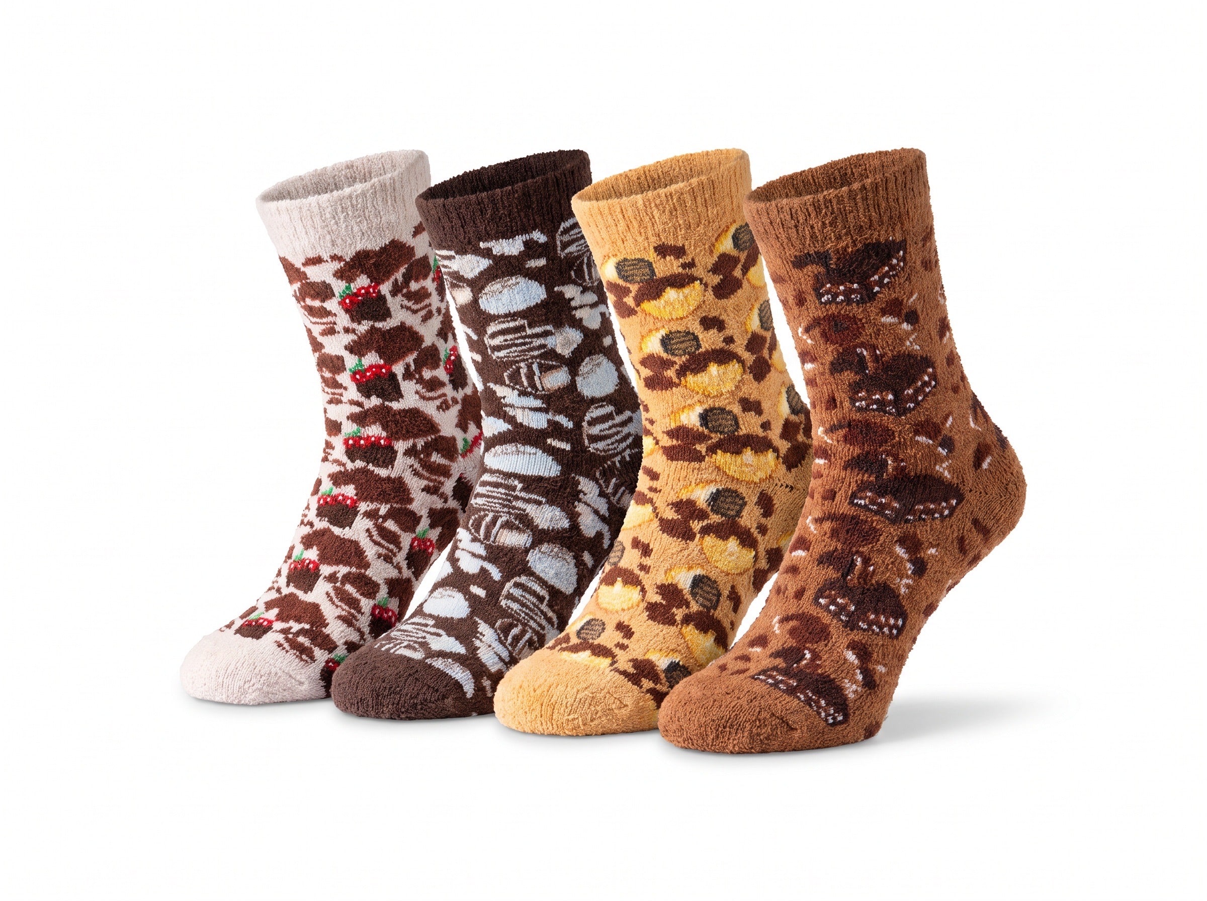 Choco Socks calzini divertenti a tema cioccolato dentro vasetto in vetro da regalo